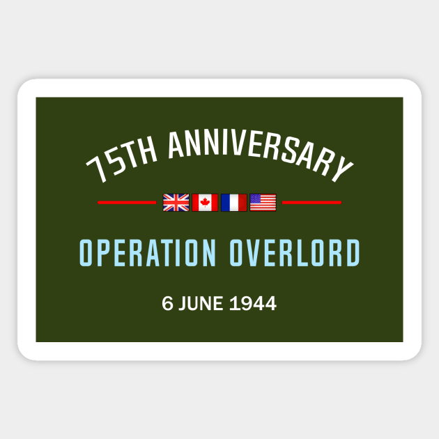 D Day Operation Overlord Sticker by SeattleDesignCompany